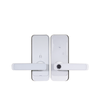 Cerradura Inteligente Eléctrica de Madera para Puerta con Huella Digital, Seguridad, WiFi, App Tuya y Nube, para Hogar/Habitación, con Soporte de Exhibición Gratuito