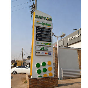 <span class=keywords><strong>Paquete</strong></span> de Señalización para Gasolineras, Sistema de Señalización Digital para Precios de Gasolina con Visibilidad Diurna y Nocturna - Product Image 1