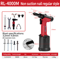 Pistolet à rivets pneumatique à aspiration RL-4000MV, force de traction de 9400N, 3,2-4,8 mm pour tous les rivets