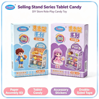 Kit de Bricolage en Papier pour Stand de Confiserie, Stand de Confiseries et Desserts, Jeu d'Imitation, Nouveauté pour Enfants, Vente en Gros