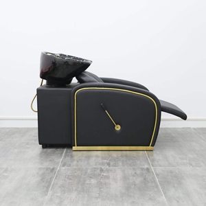 Sillón de Masaje para Champú de Alta Calidad al por Mayor, Cama de Champú Personalizable en Color para Salón con Tazón Negro - Product Image 4