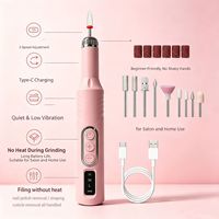 Perceuse à ongles électrique silencieuse haute vitesse, lime à ongles portable pour le retrait de l'acrylique et du gel, outil professionnel de manucure et pédicure