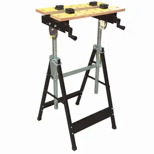 Ajustável Woodworking mesa bancada stand viu cavalo portátil dobrável bancada de trabalho