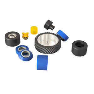 Rodízio Giratório de Alumínio em Poliuretano Ecológico Preto com Roda Sólida, Capacidade de Carga de 100kg-400kg, Garantia de <span class=keywords><strong>1</strong></span> Ano - Product Image 4