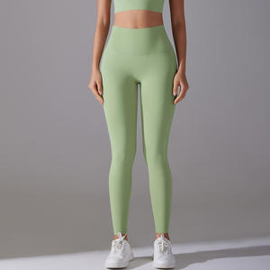Pantalones de Yoga Elásticos de Cintura Alta Innuera, Leggings Deportivos hasta el Tobillo para Correr y Hacer Ejercicio, Sensación Desnuda en Tono Sólido - Product Image 3
