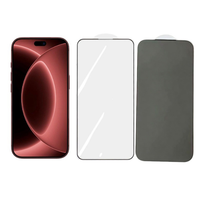Protection d'écran en verre anti-espion pour iPhone 18 Pro Max, compatible avec iPhone 18 Pro, 17, 16