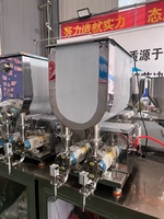 Machine de remplissage à pompe rotative à haute viscosité à 2 têtes pour beurre de cacahuète, tahini, sauce tomate et sauce pimentée