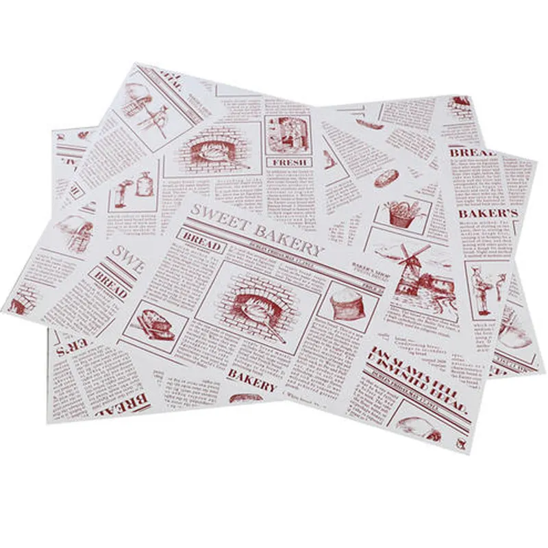 Customizable waterproof, oil proof, tear proof food wrappers A variety of snack burger sandwich wrappers sandwich paper