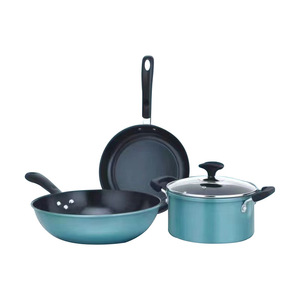 Konka Cookware Set 3-Piece Wok Frying Pan Stew Pot Non-Stick Gift Set - Product Image 5