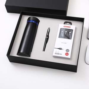 Set de Regalo Empresarial Locknlock, Termo de Acero Inoxidable, Batería Externa, Taza, Caja de Regalo - Regalos para Conferencias, Logotipo Personalizable Mediante Serigrafía - Product Image 6