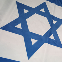 Haute Visibilité Personnalisé Portable Rectangulaire Pays Israël Drapeau National Sortie D'usine