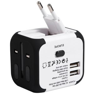 fábrica 5 V 2.4A UE Reino Unido AUS 4 en 1 cargador de viaje con doble carga puerto de carga USB adaptador de viaje - Product Image 3