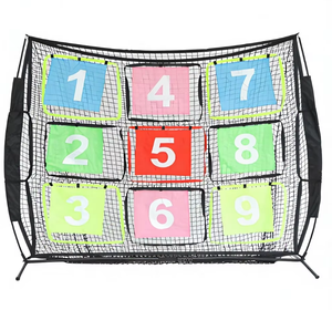 Red de Béisbol Portátil de Alta Calidad y Duradera con 9 Orificios, Red de Práctica de Béisbol para Práctica de Bateo y Lanzamiento - Product Image 1