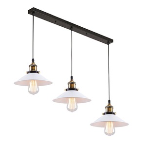 Lustre rétro américain transfrontalier, style petite robe noire, pour café en fer forgé, comptoir de bar, restaurant, à trois têtes - Product Image 4
