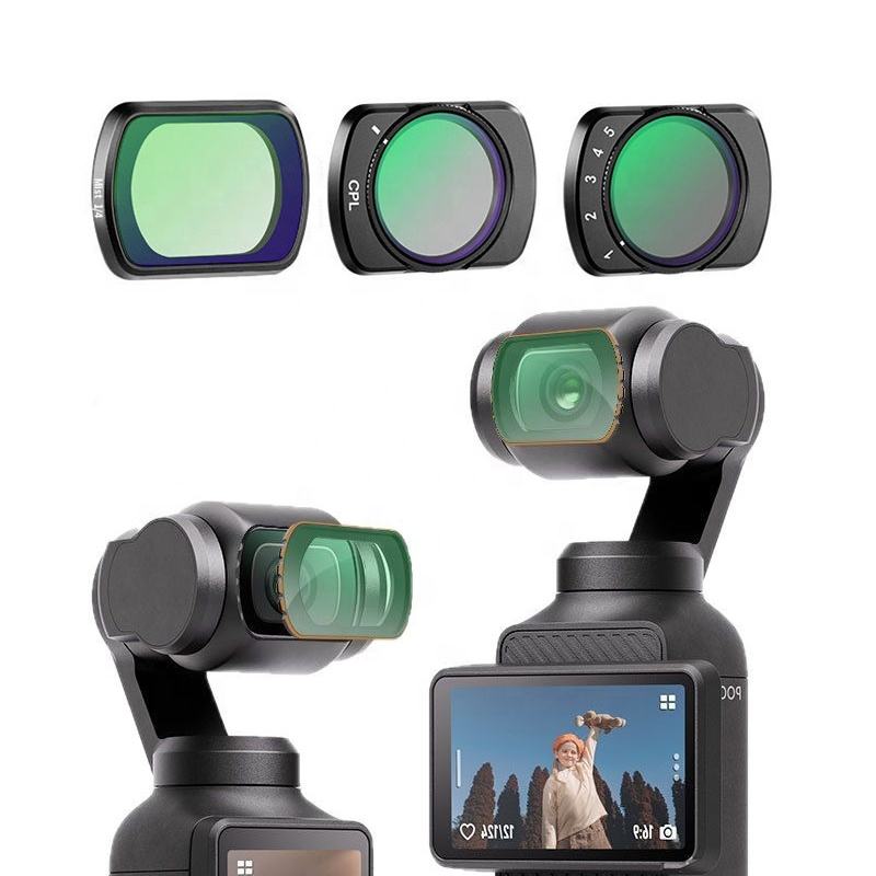 HONGDAK Professional Optical Glass ND 8/16/32/64 CPL Black Diffusion 1/4 Filter Kit Magnetic Len Filter for DJI OSMO Pocket 3