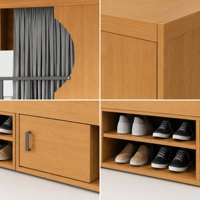 Ensemble de mobilier pour hôtel et appartement, Lit superposé d'hôtel, Lit de capsule spatiale double, Lit d'hôtel, Mobilier pour dortoir et appartement LOFT, Usine de mobilier
