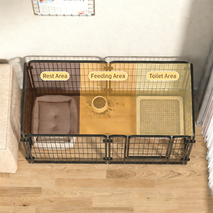 Cerca Anti-Fuga para Cães de Interior, Canil de Isolamento e Treinamento Sanitário para Cães de Porte Pequeno e Médio - Product Image 2