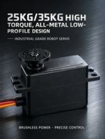 Servomoteur brushless à profil bas 25KG CK251A-DWBB33-01, 41x20.5x28mm PWM TTL SBUS, engrenages métalliques, boîtier en aluminium