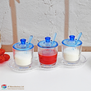 Sausflesjes Keuken Kruidenpottenset Zonnegeel Deksel & Lepel Schattige Kruidenpotjesset - Product Image 4