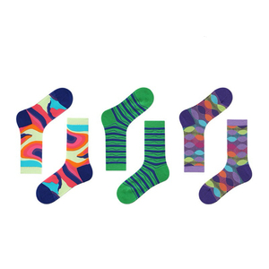 Calcetines de Mujer Estilo Renacentista, Primavera-Verano, con Relieve Tridimensional, Medios, Retro, Modernos, de Algodón Peinado, para Regalo - Product Image 4