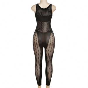 2023 été découpe voir à travers vêtements quotidiens une pièce body femmes Shapewear body sans manches Sexy pleine femme bas de <span class=keywords><strong>corps</strong></span> - Product Image 3
