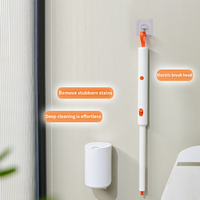 Vente chaude Éponges à récurer électriques à usage unique brosses de nettoyage de crevasse en plastique ensemble de brosses de nettoyage de toilette de salle de bain