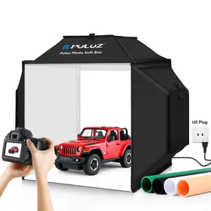 Katlanabilir Softbox LED ışık kutusu 40x40cm dim fotoğraf stüdyosu çekim çadır kutusu 4 renk ile zemin fotoğraf kutusu