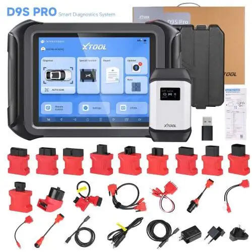 XTOOL D9S PRO Full Bi-Directional Diagnostic Tool Topology Map  ECU Programming   Coding 42+ Service Functions Adds CAN FD DoIP