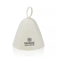 Chapeau de sauna en feutre de laine 100% naturelle, superbe isolation thermique pour protéger le cuir chevelu et les cheveux des vapeurs de sauna intenses