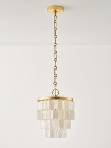 Lámpara Colgante de Concha Natural con Marco de Hierro, Lámpara Moderna de Lujo para Hotel, Villa y Decoración de Interiores - Product Image 2