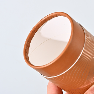 Emballage de tube cylindrique en carton imprimé personnalisé pour noix café thé avec revêtement éponge revêtement UV et gaufrage - Product Image 2
