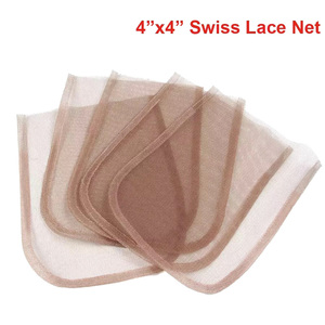 Red de encaje suizo <span class=keywords><strong>para</strong></span> hacer pelucas, Base frontal, accesorio de <span class=keywords><strong>cabello</strong></span>, 4x4, 5x5, 13x4, 13x6, 360, venta al por mayor - Product Image 3