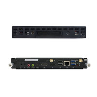 Core i7 1165G7 OPS komputer 4k UHD display HDD NVme SSD DDR4 RAM 4USB tampilan papan tulis industri komputer Mini OPS PC