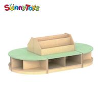 Étagère à chaussures en plastique pour maternelle avec meubles de rangement pour jouets d'enfants, idéale pour les écoles, les crèches et les garderies