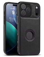 Coque pour iPhone 18 Pro en cuir PU, étui arrière tendance en TPU souple pour iPhone 15 16 17 Pro Max S26 S25 Ultra