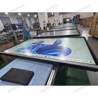 Papan Tulis Interaktif HUSHIDA Scanner Share Smart Board Presisi Tinggi 4K UHD Layar Sentuh 55 Inci