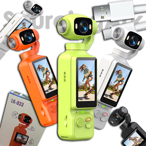 กล้องพกพา SourcingArk 4k Mini Pocket Camera หน้าจอพลิกได้ เลนส์หมุนได้ พร้อมระบบกันสั่นแบบพกพา สำหรับกีฬากลางแจ้งและวีล็อกกิ้ง รุ่น LK033 - Product Image 1