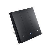 Interruptor de Luz Inteligente Smart Life Keeper Cloud Power TY--LB3, Compatible con Alexa, 10A, Línea N+L, Control por Voz de 3 Vías, Enchufe Europeo, Diseño Flame