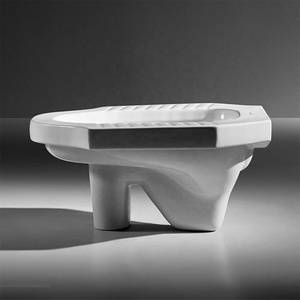 Inodoro en cuclillas de cerámica blanca, Orissa EWC, montaje en el suelo, diseño asiático, precio barato, China - Product Image 2