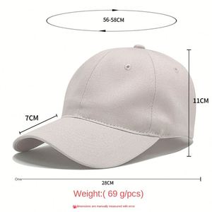 Wholesale Custom Caps Pure Cotton Baseball Cap Solid Color Light Board Sunshade Curved Soft Top for Women/Men Sporty Style - Product Image 5