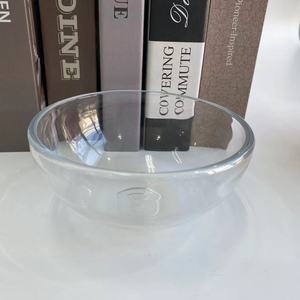 Pantalla de lámpara de cristal grande china tradicional, cubierta de boca soplada de media esfera transparente para iluminación, sombra de cristal de cuenco transparente económica - Product Image 6