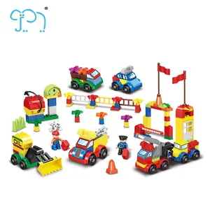 2024 nuevos juguetes regalo de Navidad 168 Uds grano grande niños DIY bloques de construcción juego tren Juguetes