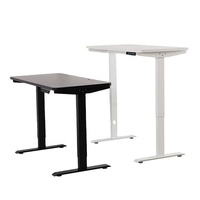 Bureau réglable à double colonne et à moteur unique haut et bas avec ordinateur de bureau Usine oem prix de gros ordinateur portable bureau assis debout