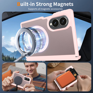 Étui de téléphone portable magnétique pliable de luxe premium <span class=keywords><strong>pour</strong></span> Samsung Z Fold 8, protection de la charnière, coque de téléphone personnalisée <span class=keywords><strong>pour</strong></span> femmes et filles - Product Image 2