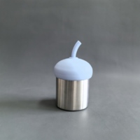Gobelet réutilisable pour enfants en acier inoxydable de 7 oz, sans BPA, de qualité alimentaire, avec couvercle en silicone, très vendu