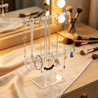 Support de présentation de bijoux en acrylique transparent personnalisé, porte-colliers et bracelets pour magasin de détail, organisateur de bijoux de bureau à domicile, présentoir