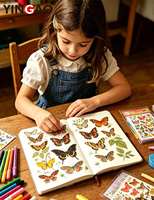 Ensemble de stickers découpés sur mesure en vinyle imperméable et écologique pour journal créatif, décoration DIY et scrapbooking, formes personnalisées
