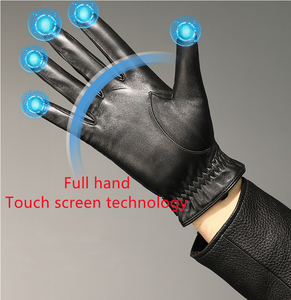 En gros <span class=keywords><strong>Hiver</strong></span> Coupe-Vent Court en Peau de Mouton Dames Hommes Gant Extérieur Printemps Conduite Design De Mode Femmes En Cuir Véritable Main <span class=keywords><strong>Gants</strong></span> - Product Image 6