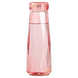 Botella de Agua Portátil Creativa con Diamantes, Vaso Promocional Personalizado de Vidrio de Alta Calidad <span class=keywords><strong>para</strong></span> Mujer - Product Image 5