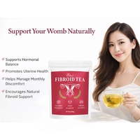 Thé aux herbes naturelles Source Factory pour les fibromes, efficace pour éliminer les toxines et les déchets utérins, et réduire l'inflammation.